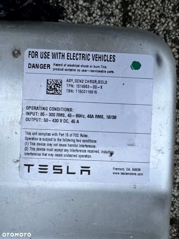 TESLA S 85D 13-16 LADOWARKA POKLADOWA LADOWARKA AKUMULATORA 1014963-00-K EU - 2