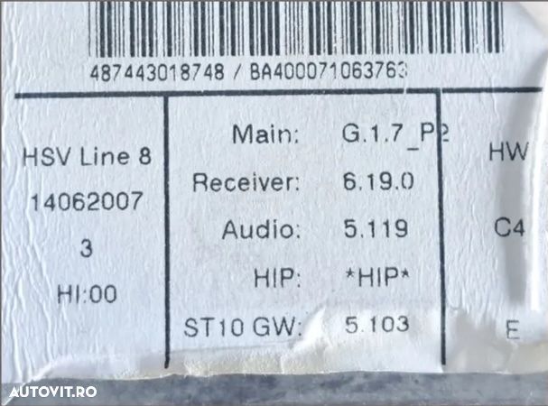 Media player unitate cd casetofon cd player magazie cd radio cd CCC BMW E70 E71 - 7