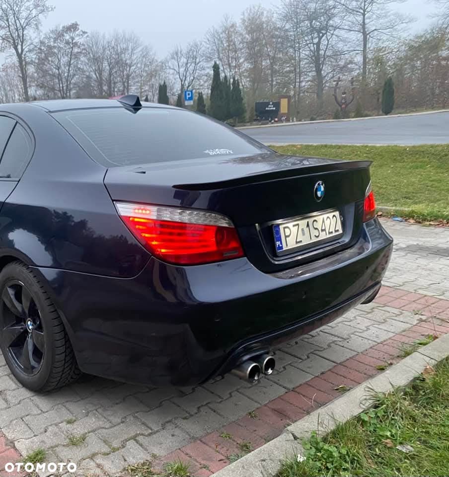 BMW E60 Lotka TYLNEJ Klapy Spoiler Dokładka MP Look Czarny Połysk - 2