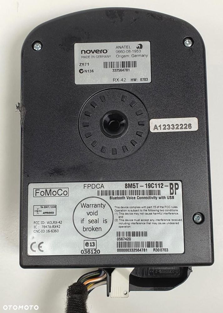 MODUŁ BLUETOOTH FORD MONDEO MK4 8M5T-19C112-BP - 2