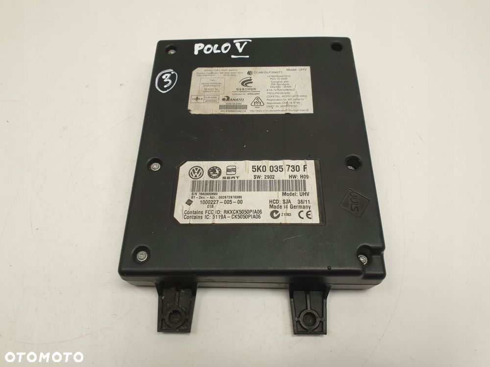 VW Polo V MODUL BLUETOOTH Sterownik 5K0035730F - 1