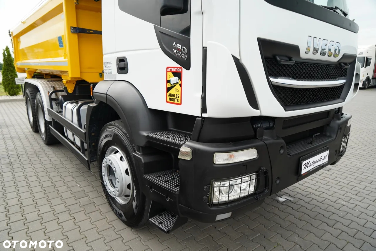 Iveco STRALIS X-WAY 480 / 6x4 / WYWROTKA DWUSTRONNA /  HYDROBURTA / BOARDMATIC / MEILLER KIPPER / SPROWADZONY - 16