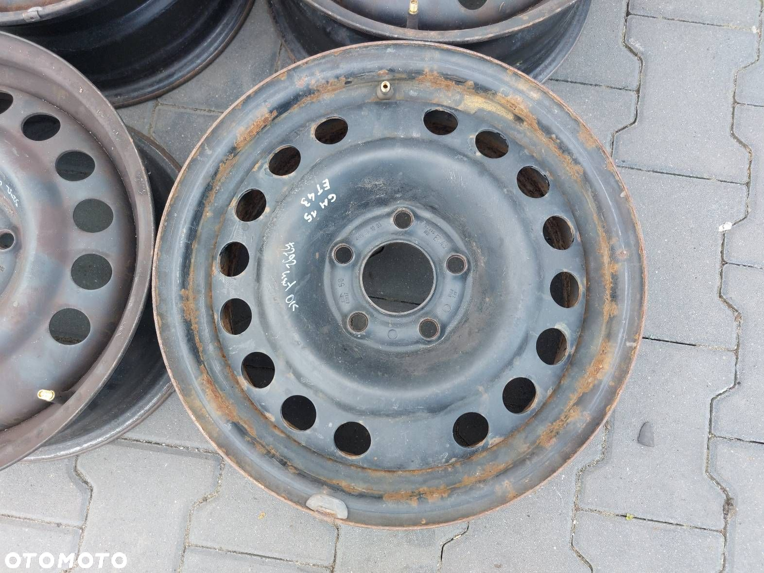 FELGI STALOWE 4 SZT 5X110 6JX15 ET43 FI 65.1  OPEL ZAFIRA A KBA43737 - 5