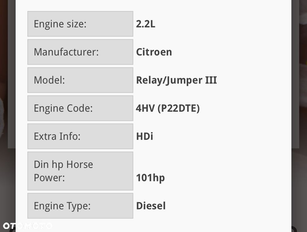 Silnik kompletny Citroen Jumper II 2.2 HDi 100 Euro4 4HV 74kW / 100KM, E4 , P22DTE , PUMA22, PUMA 22 - 9