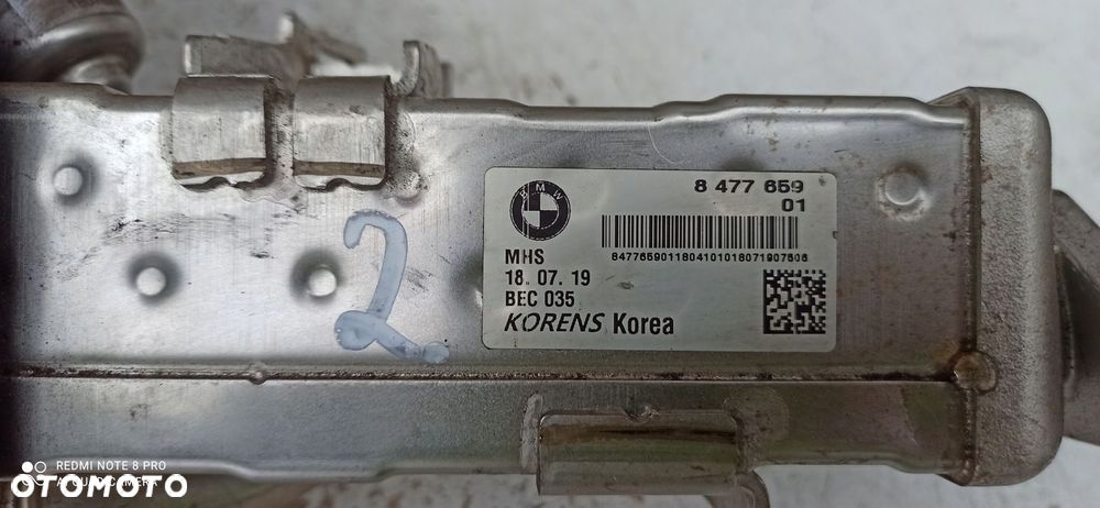 BMW F30 B47 2.0D CHŁODNICA SPALIN EGR 8477659 01 - 8