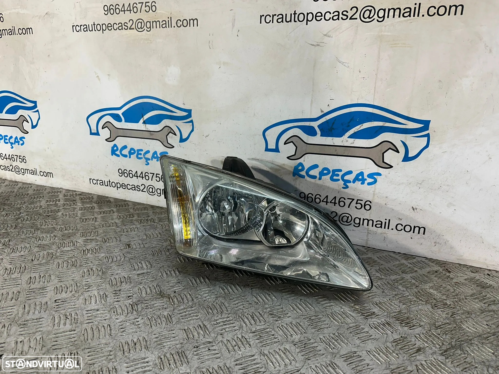 .Conjunto Otica Farois Frente Frontal Esquerda Direita Ford Focus 2 Mk2 Fase 1 4M51-13099-BD 4M51-13W030-BE 2004 – 2007 - 11