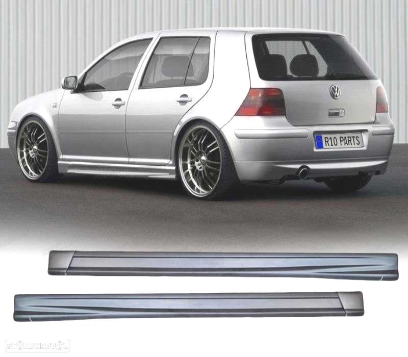 EMBALADEIRAS LATERAIS VOLKSWAGEN VW GOLF 4 PRETO - 1