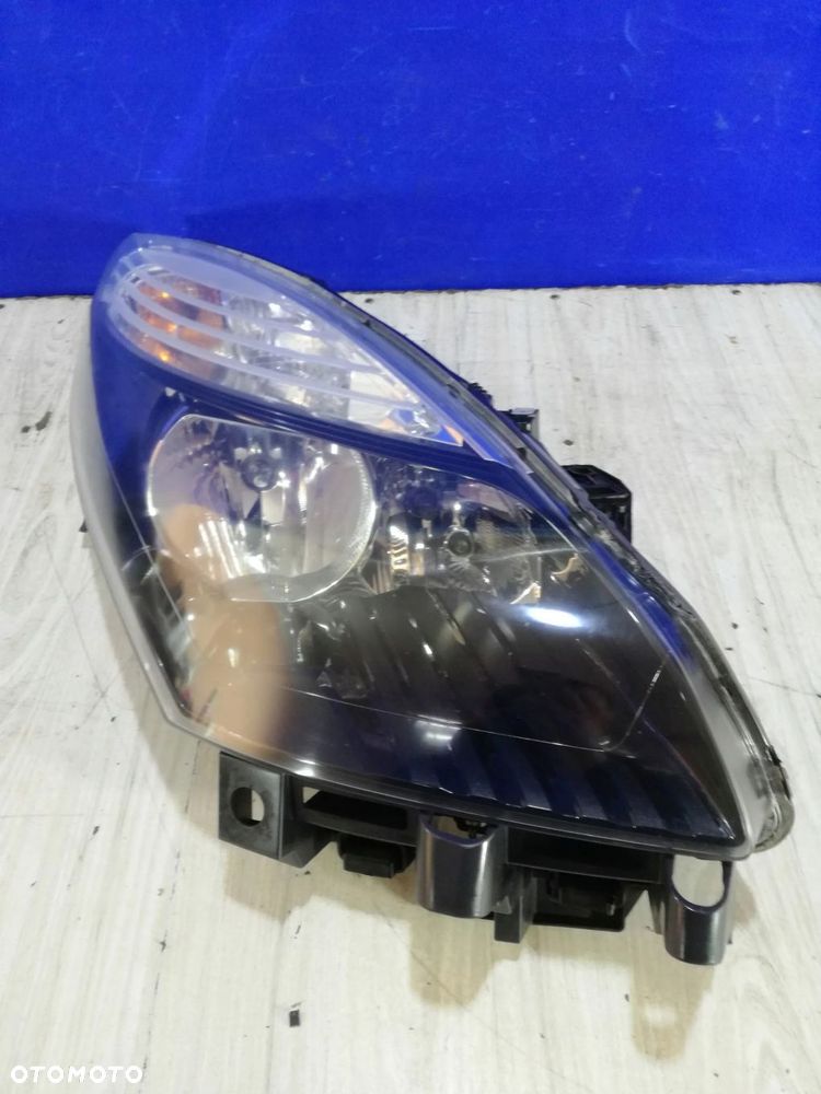 Renault Scenic III 09/13 lampa reflektor przód prawa ślizg soczewka Anglik - 1
