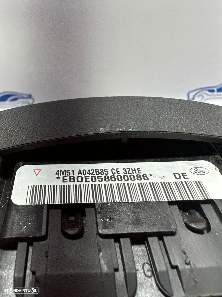 .Airbag Volante Guiador Original Ford Focus 2 MK2 4M51A042B85CE3ZHE 2004 - 2012 - 8