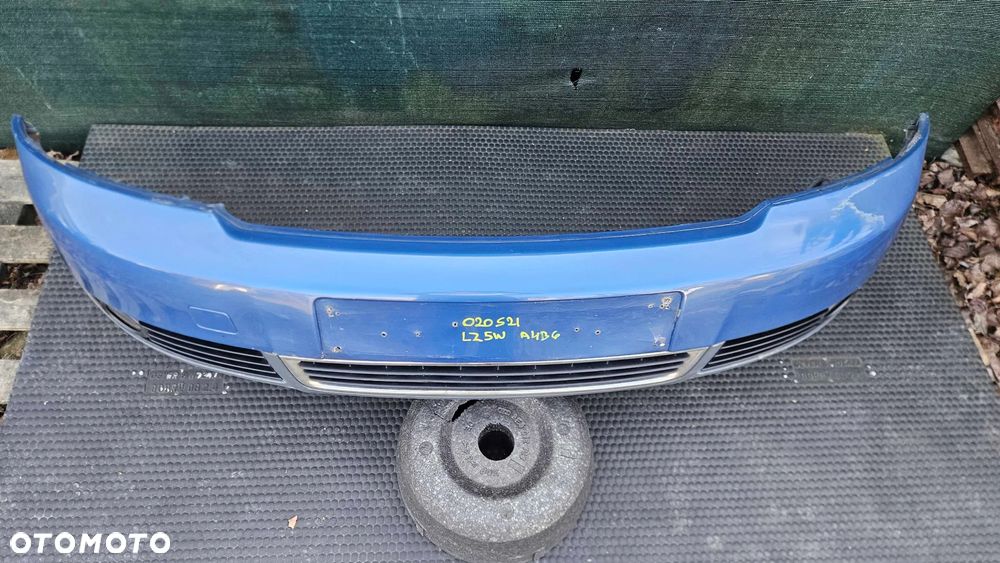 Zderzak Przód Przedni Niebieski LZ5W Belka Kratki Halogeny Audi A4 B6 Sedan Kombi - 2