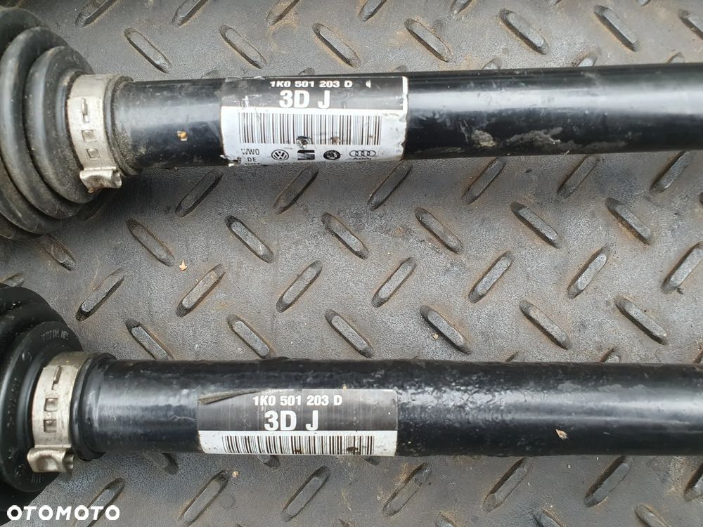 VW PASSAT B7 CC TIGUAN AUDI A3 Q3 SKODA OCTAVIA II SUPERB II PÓŁOŚ LEWA TYLNA LEWY TYŁ 1K0501203D ORYGINAŁ NISKI PRZEBIEG POSIADAM 4SZT - 4