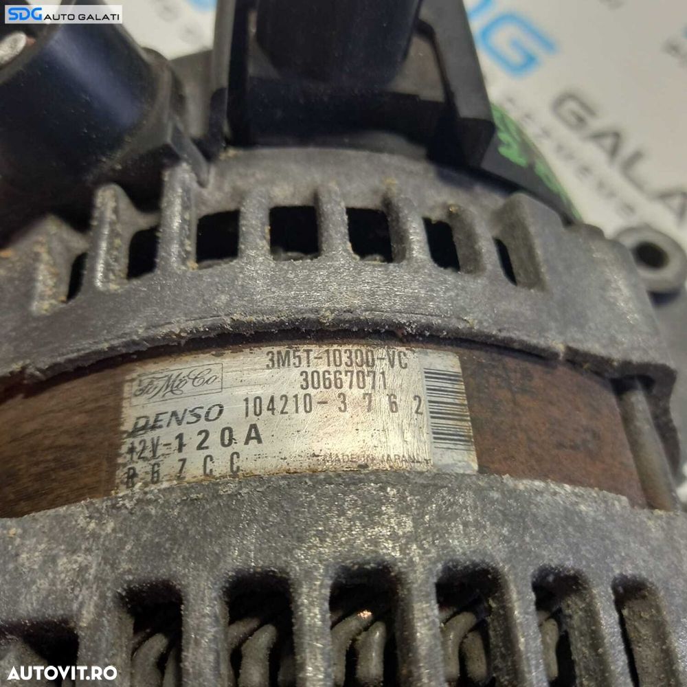 Alternator 120A Ford Focus 2 1.8 B 2004 - 2011 Cod 3M5T-10300-VC [1017] - 4