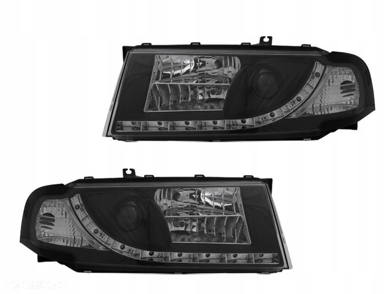 Reflektor Lampy kpl Day line light LED Tuning Skoda Octavia 1 1u Lift 2001- - 2