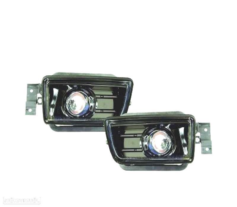FARÓIS DE NEVOEIRO BMW E34 88-95 LUPA FUNDO NEGRO - 1
