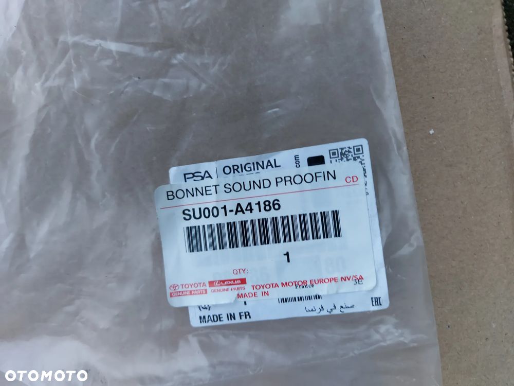 Toyota Proace Jumpy Expert 16- Wygłuszenie Maski Nowe Oryginał - 3