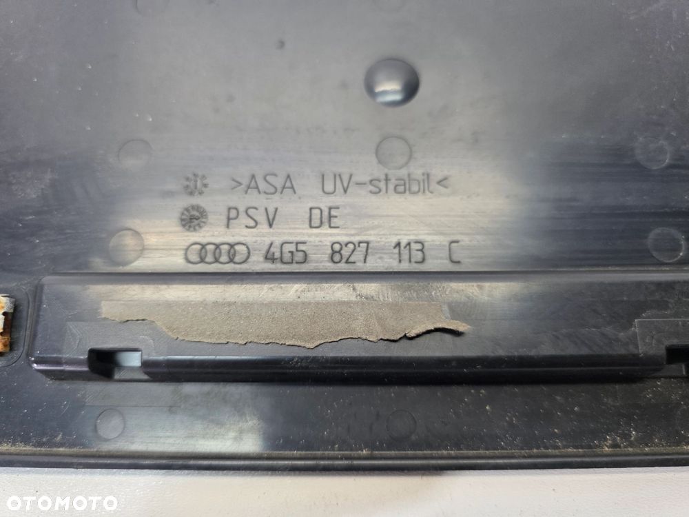 RAMKA TABLICY REJESTRACYJNEJ AUDI A6 C7 A7 4G5827113C - 5