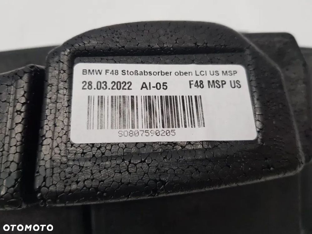 Absorber zderzaka przód pianka BMW X1 F48 LCI US MSP 8075902 587455-11 - 12