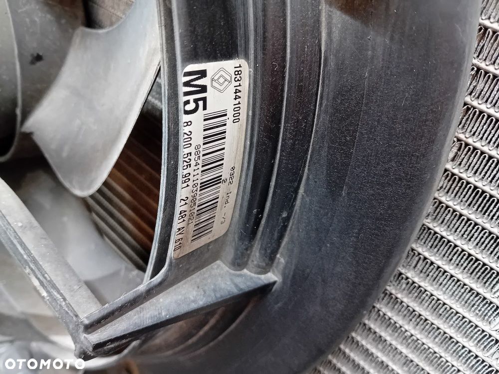 ZESTAW CHŁODNIC WODA KLIMA WENTYLATOR RENAULT CLIO III 1831442016 1.2 16V - 3