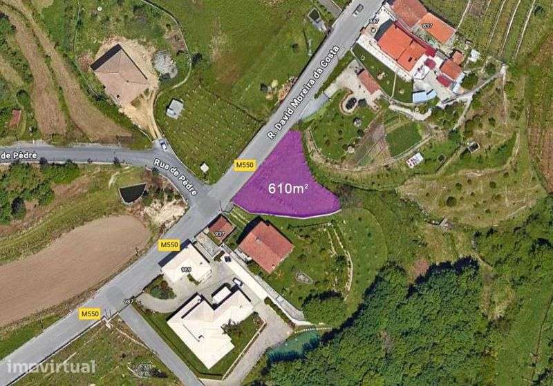 Terreno com viabilidade de construção com 610m2 - Vale de Cambra - Grande imagem: 3/5