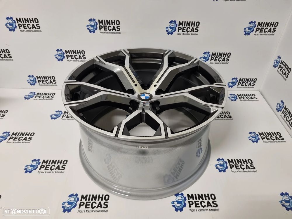 Jantes BMW Style 741 X5/X6 M50D em 20 (5x120) GunMetal - 7
