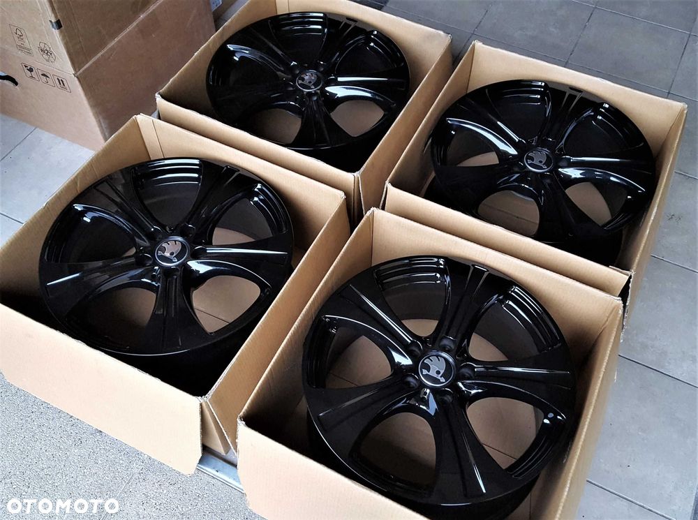 Alufelgi 18 5x112 Skoda Octavia Superb Kodiaq Karoq Czarne ! 630# - 6
