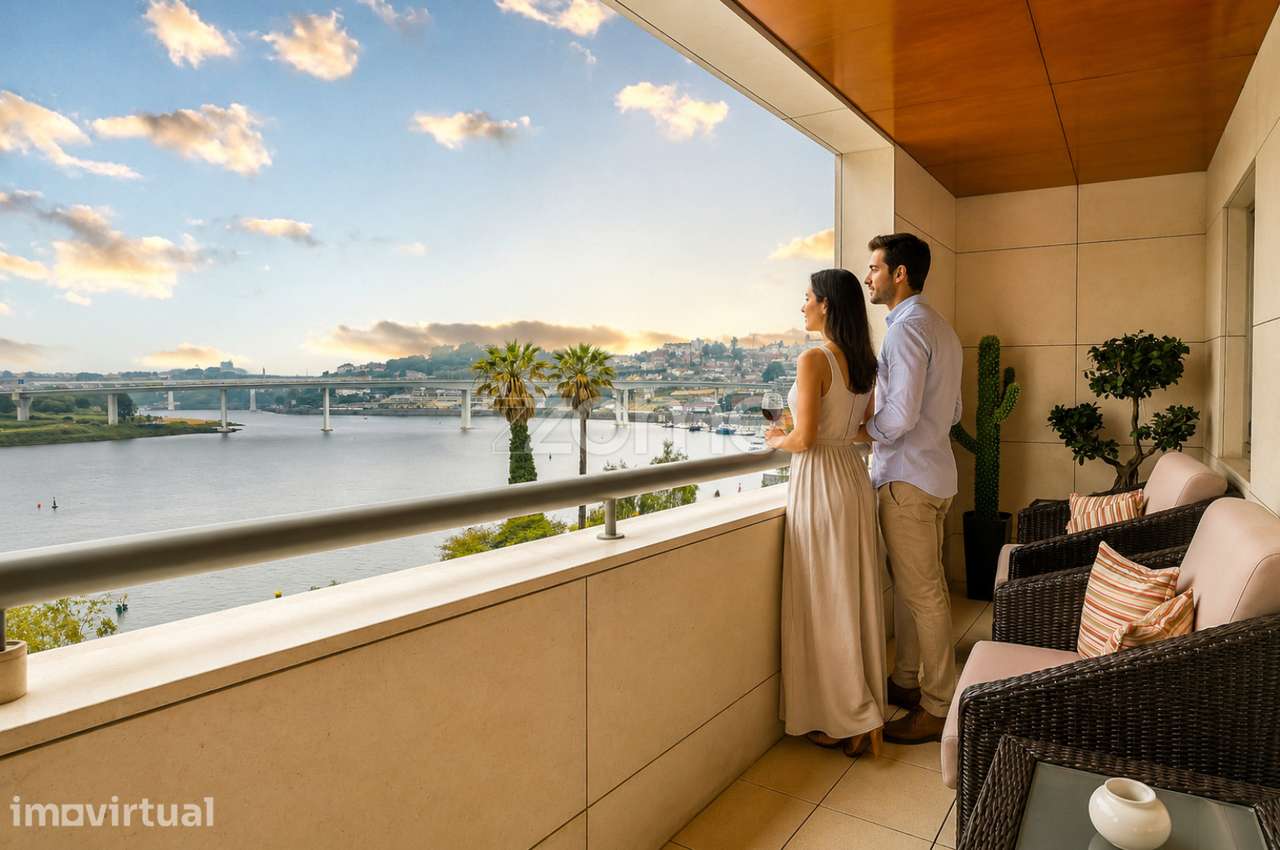 T4 de Luxo com Vista Douro, Piscina, 4 Varandas e Box para 4 Carros - Grande imagem: 3/60