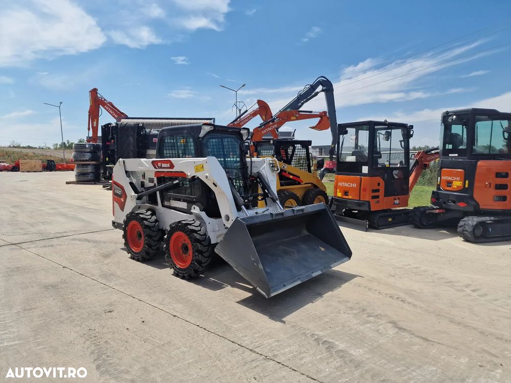 Bobcat S510, ANVELOPE PLINE, USA CABINA, AER CONDITIONAT, ridica 810kg, motor 55CP Kubota, Masa operatinalal 2,8t, L 3,4m x latime 1,75m x inaltime 1,95m, cupa 1mc, posibilitate leasing 41.900 EUR+Tva - 16