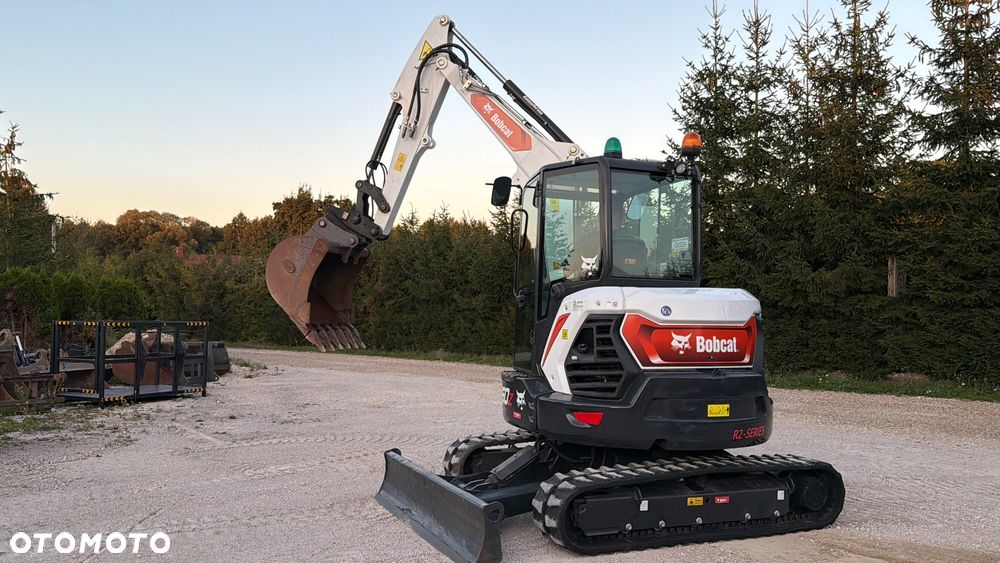 Bobcat Minikoparka Bobcat e50Z 5ton e55 e60 Cat 303.5 304  305 3xłyżki Ramię LOONG dodatkowe linie hydr wyjścia AUX1 + 2 przeciw waga MAX-dociążenie gąsienice 85% od nowości 1 właściciel z Niemiec Auto IDLEE po serwisie Widły wiertnica grabie i inne za dopłatą Szybkozłącze hydr Miller łyżka przedsiębierna Pług  Kubota Takeuchi Jcb - 11