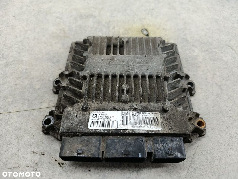 KOMPUTER, STEROWNIK FIAT SCUDO II 9665100380 9661642180 5WS40615C-T 2.0 JTD - 1