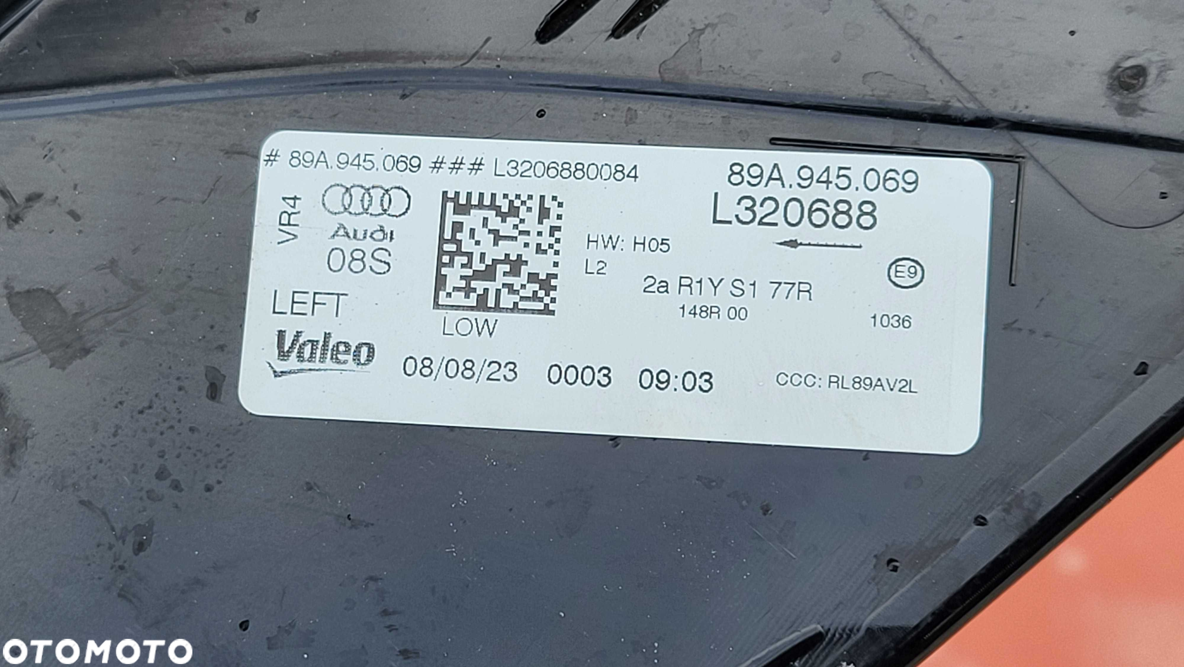 Lampa tylna LEWY TYŁ Audi Q4 E-Tron 89A Oryginał Europa NOWA !!! - 8