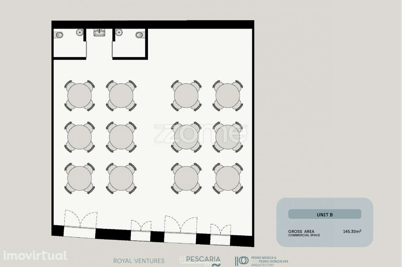 Loja ao Cais da Pescaria Gaia (Fração B vista rio) - Grande imagem: 2/15