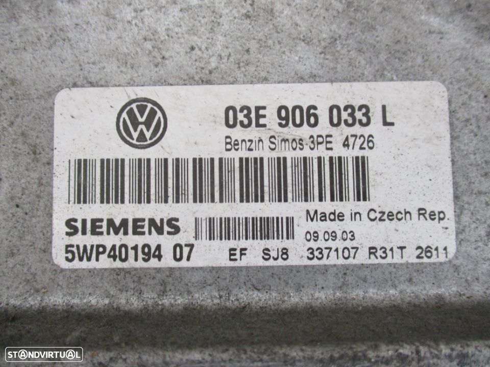 Centralina motor VW Volkswagen Polo 1.2 2002 a 2009 - 2