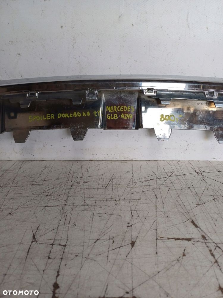 dokładka spoiler zderzaka tył chrom mercedes glb a247 - 10