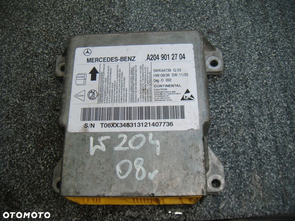 mercedes w204 c klasa  sensor airbag a2049012704 - 1