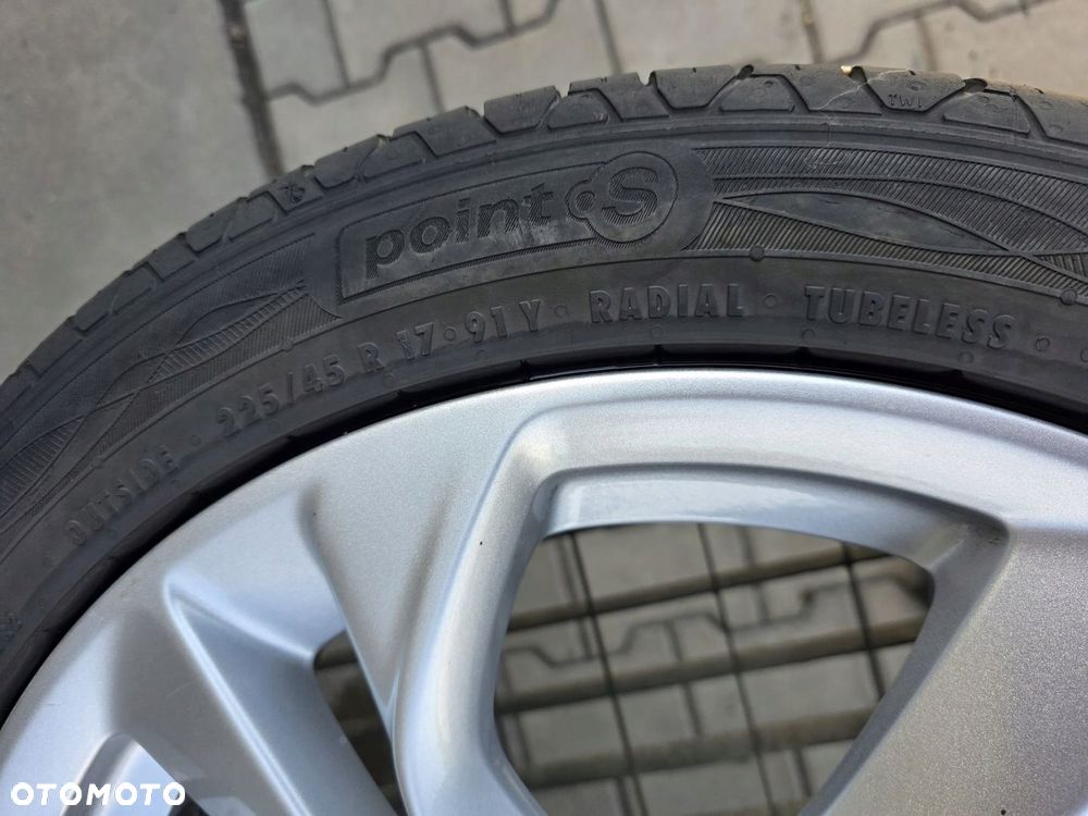 OPEL ASTRA K KOŁA FELGI ALUMINIOWE 5X105 R17 OPONY LETNIE 225/45 CZUJNIKI - 9
