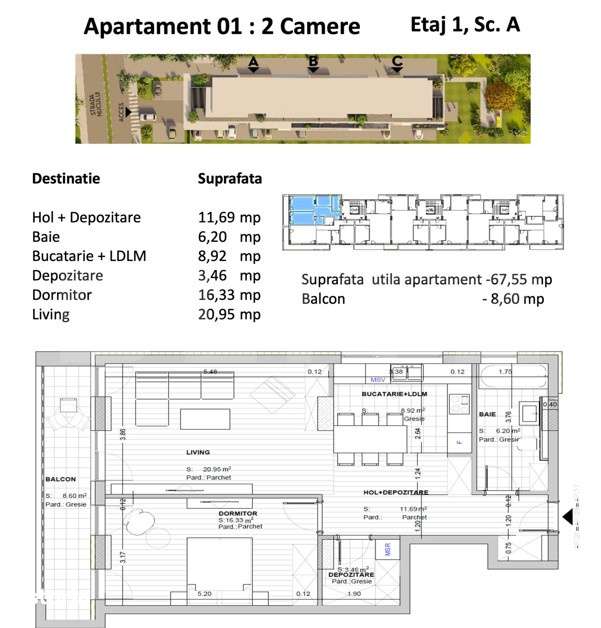 Apartament Luxury 2 camere, open space — fotografia 1