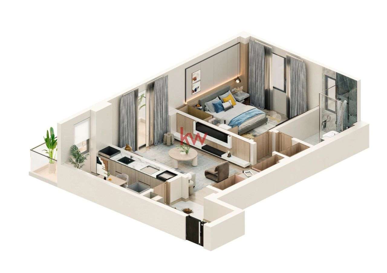 Apartament 2 camere 56 mp | Bloc nou | Parcare inclusa — fotografia 3