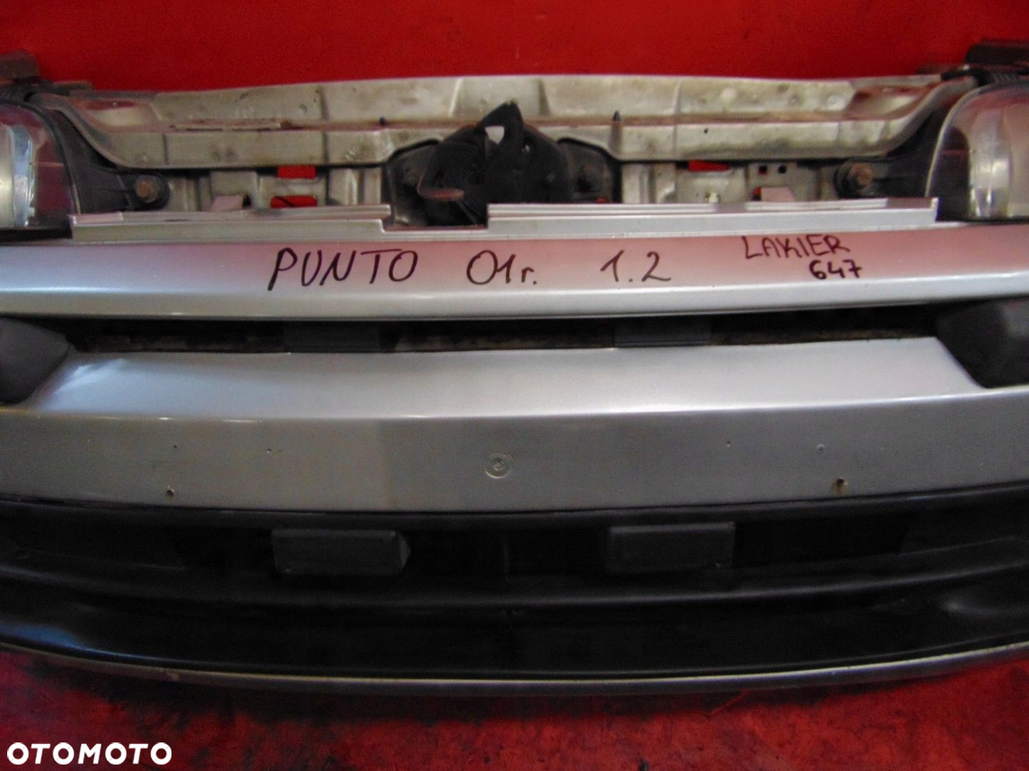 FIAT PUNTO II 1.2 5D 99- PAS PRZEDNI ZDERZAK LAMPY CHŁODNICA WENTYLATOR 647 - 5