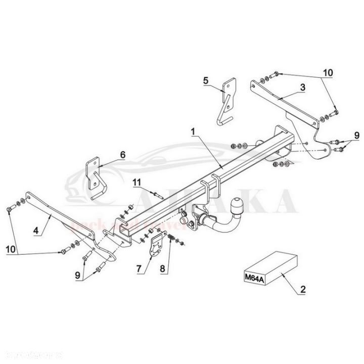 Hak Holowniczy Automat Do Mazda 3 Sedan 2013-2018 - 3