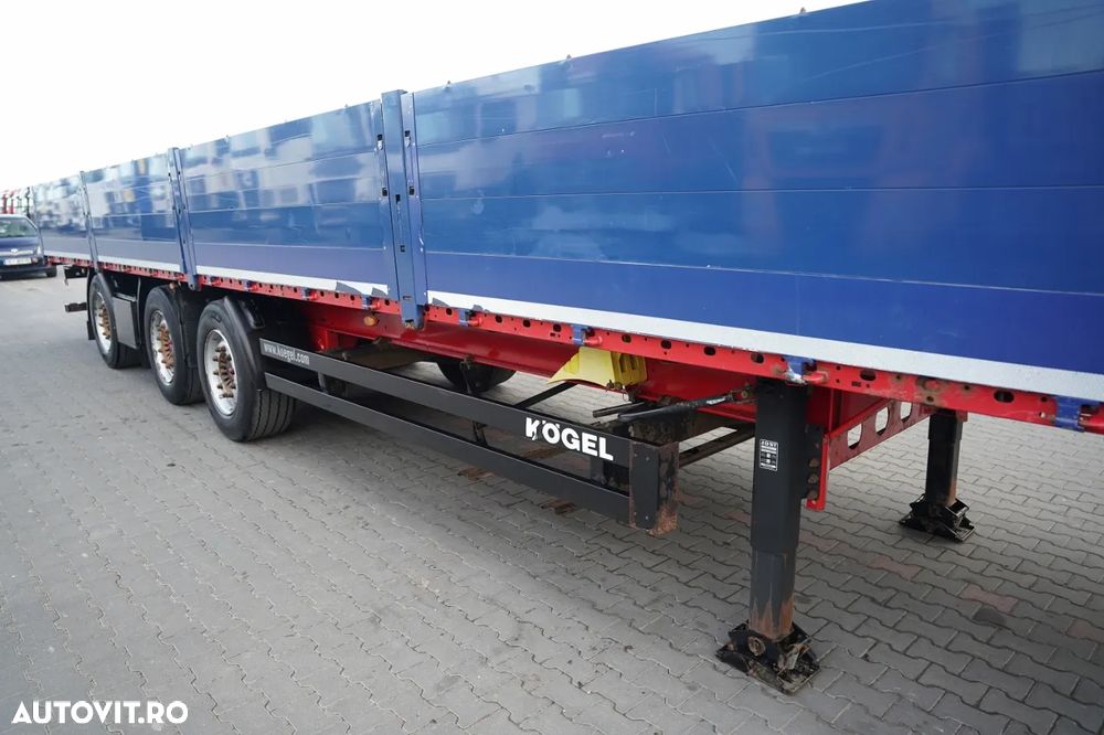 Kögel SEMIREMORCĂ KOGEL S 24-1 CU PLATĂ / PUNȚĂ RIDICATĂ / SAF / CUREA DE REMORCĂ - 9