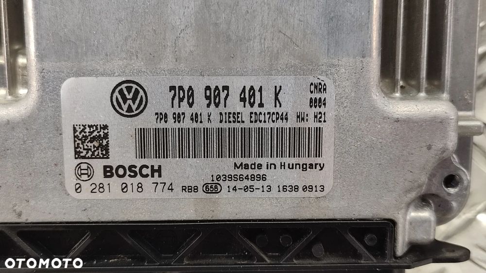 VW TOUAREG 7P 10-18R ZESTAW STARTOWY 3.0 TDI CNR ROZRUCHOWY 7P0907401K 4H0907063CD 4H0907064EK 4H0905852B 2 KLUCZYKI - 4