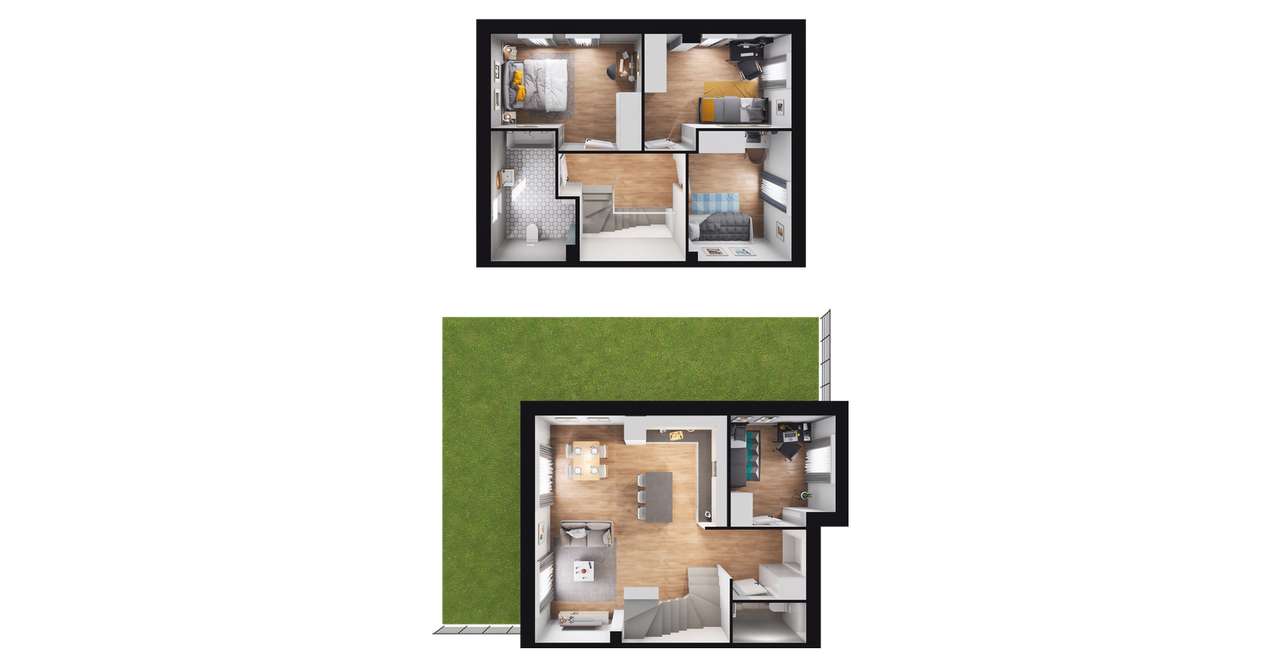 5-pokojowy dom 92m2 + ogródek Bezpośrednio - Pełny obrazek: 3/11