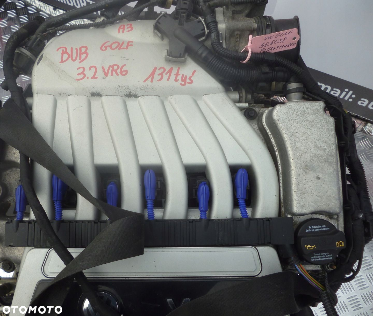 SILNIK KOMPLETNY SWAP VW GOLF 5 3.2 VR6 BUB 250KM 131 TYS - 2