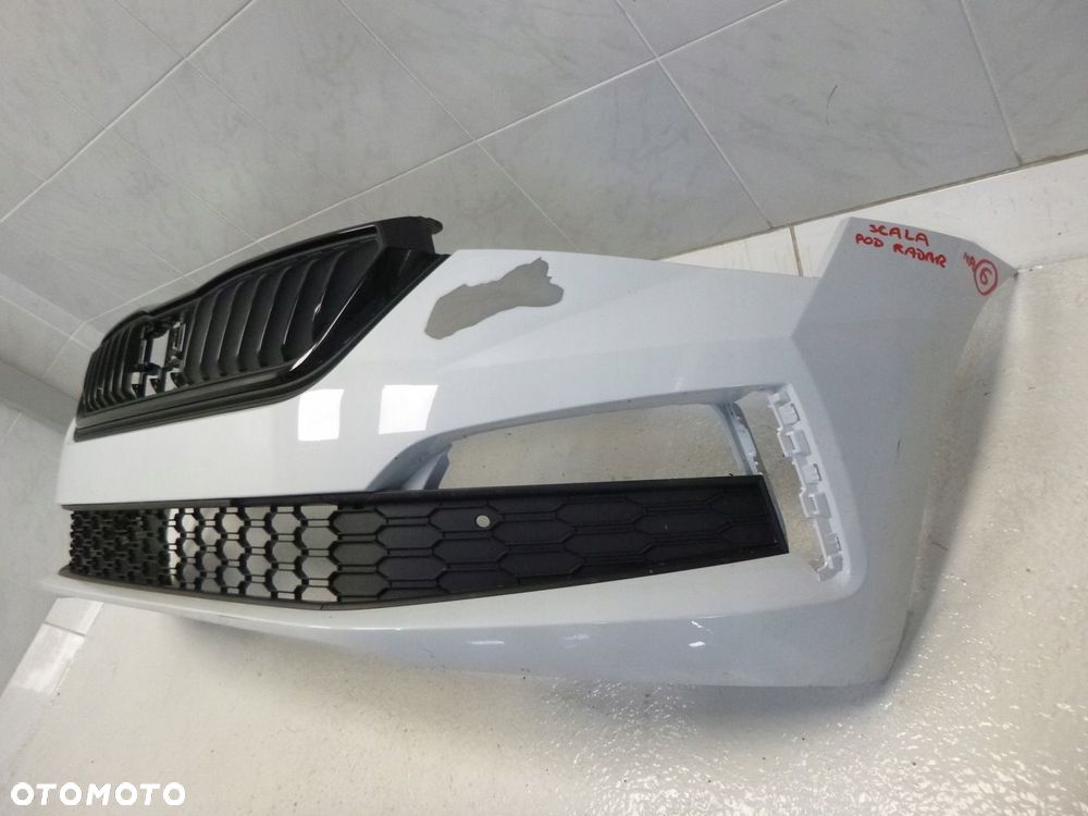 SKODA SCALA ZDERZAK PRZÓD PRZEDNI GRILL ATRAPA CHŁODNICY POD RADAR ORYGINAŁ - 7