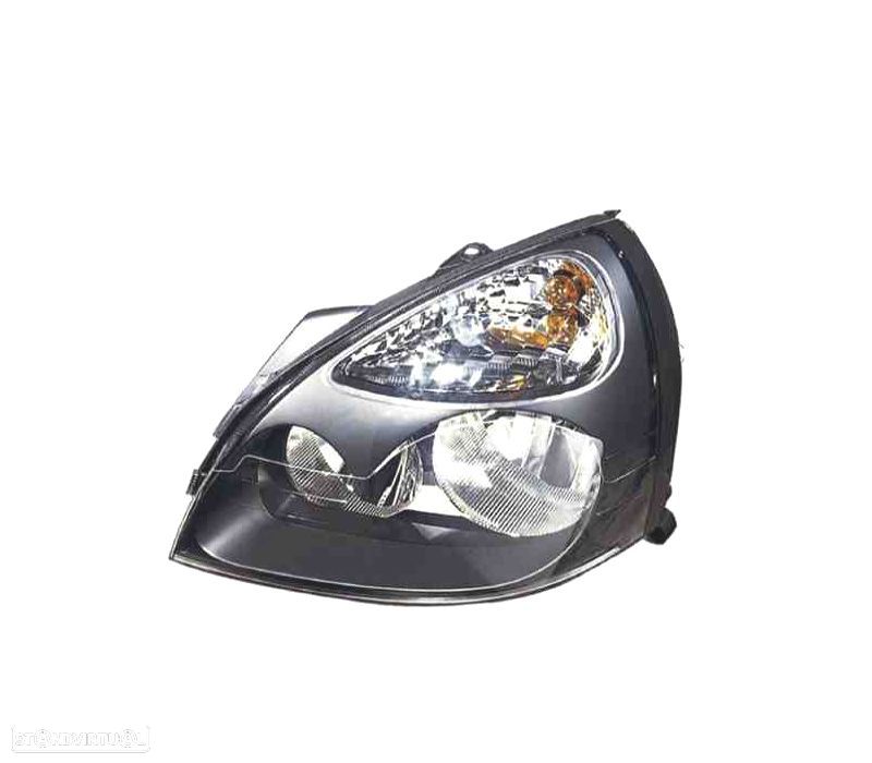 FAROL ESQ OPTICAS RENAULT CLIO II 01-05 PRETO - 1