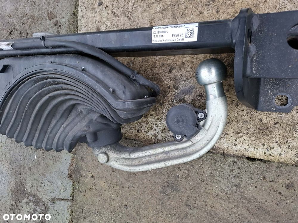 HAK HOLOWNICZY ELEKTRYCZNY ORYGINALNY BMW X3 F25 X4 F26 KOMPLETNY - 5