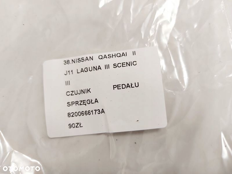 nissan qashqai ii j11 laguna iii scenic iii czujnik pedału sprzęgła - 3