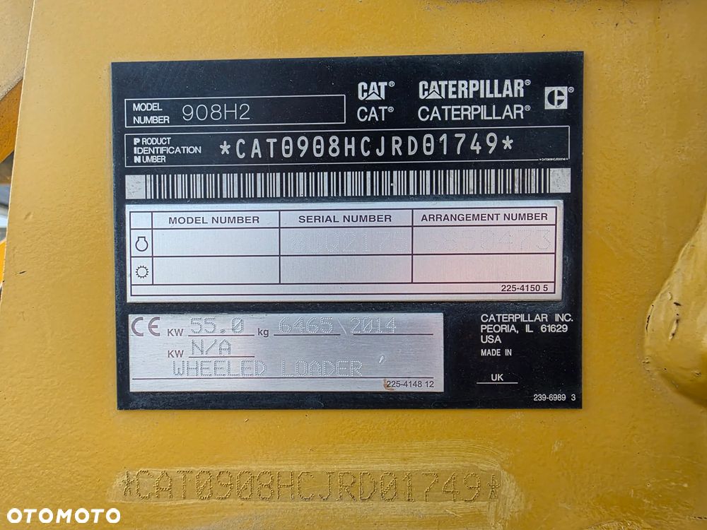 Caterpillar 908H2, 2014 ROK, 5700 MTH, ŁYŻKA OTWIERANA + WIDŁY - 13