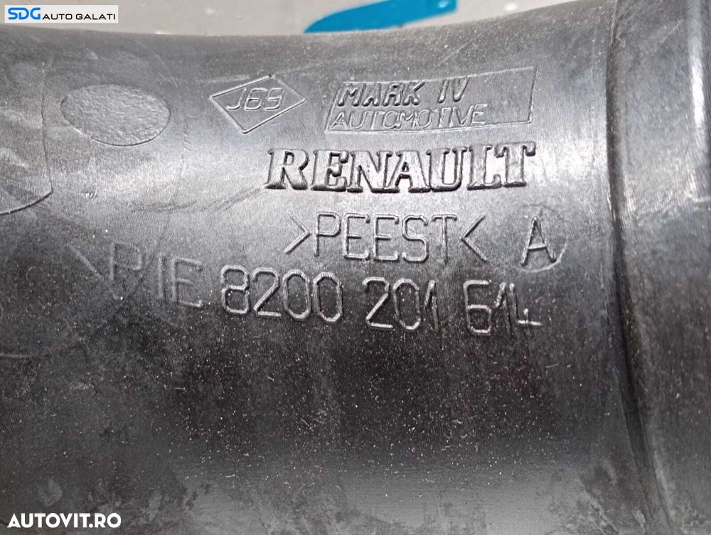 Tub Tubulatura Conducta Admisie Presiune Aer Intercooler Turbo Turbina Turbosuflanta Renault Megane 2 Berlina Sedan 1.9 DCI 2002 - 2008 Cod 8200201614 [M5389] - 2