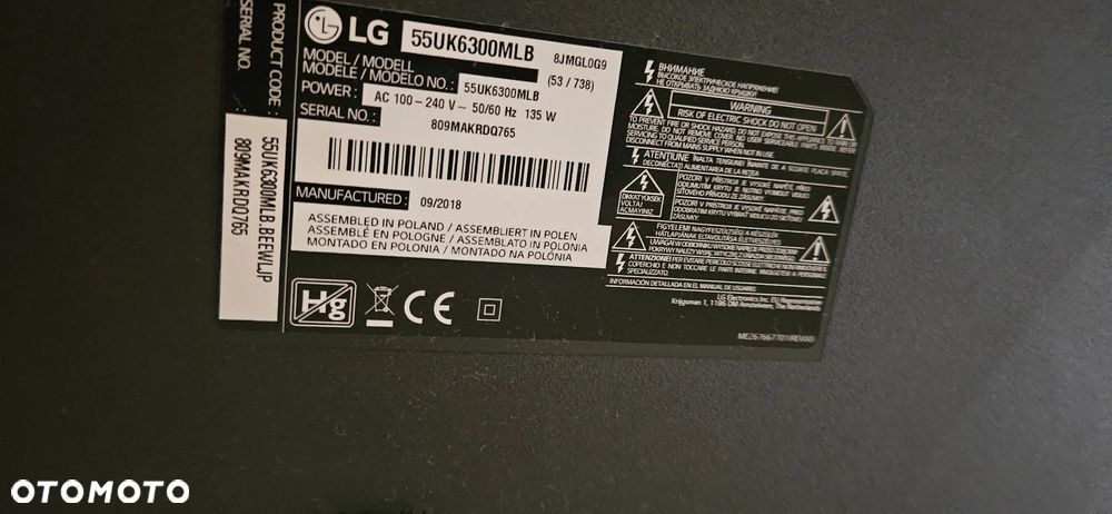 Telewizor LG 55 CALI Smart TV 4K UHD - 4